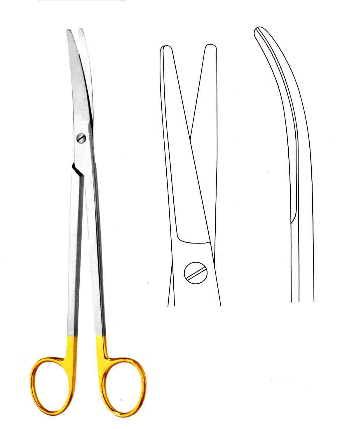 ALTIN SAPLI MAYO MAKAS EĞRİ 23CM 